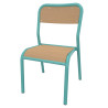 CHAISE 401 TAILLE 6 COLORIS HETRE/VERT D'EAU